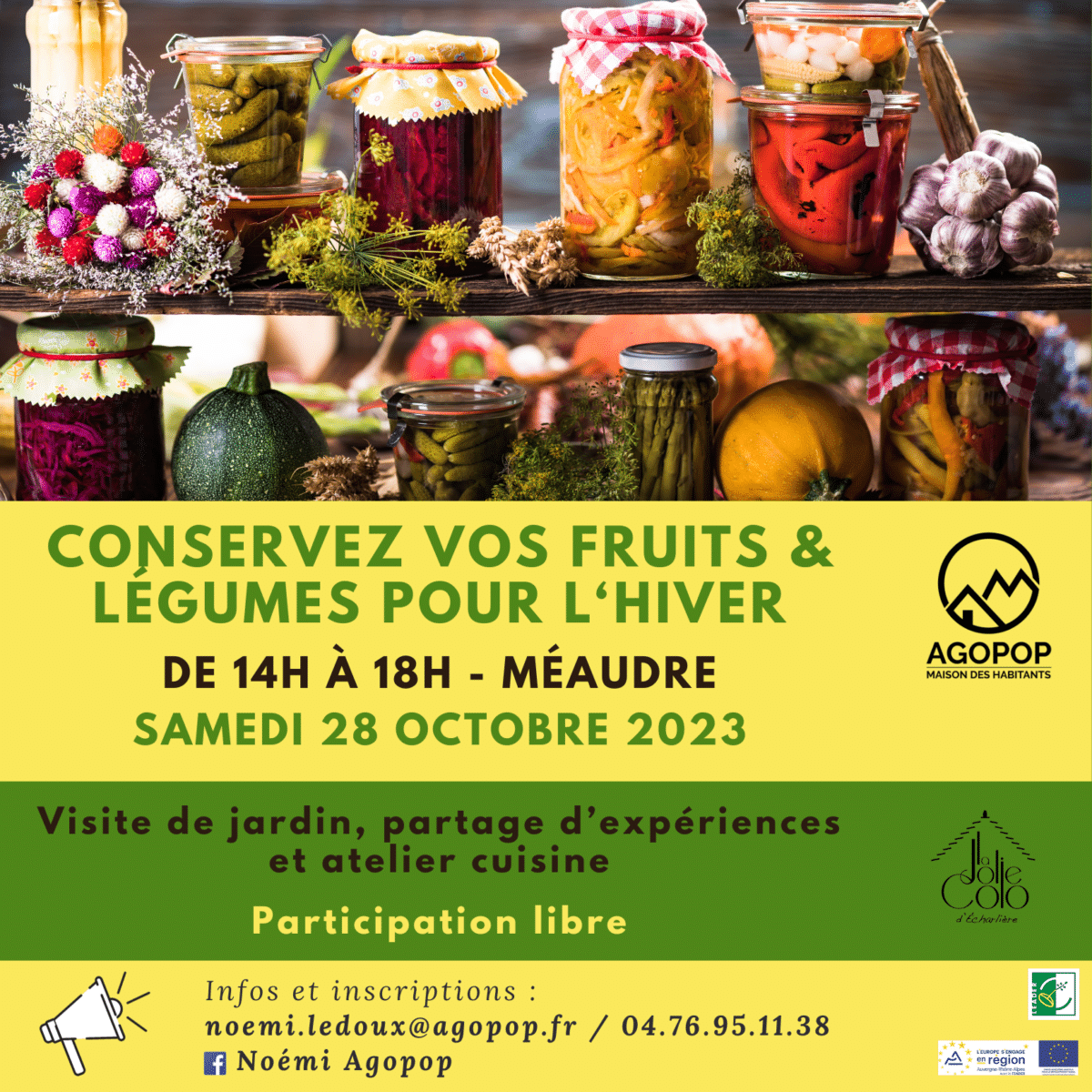 PAiT Grenoble | Conservez vos fruits et légumes pour l’hiver