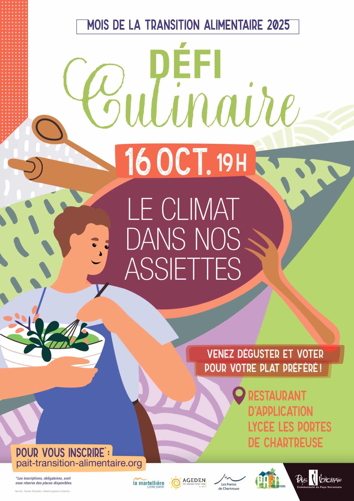 PAiT Grenoble | Défi culinaire « Le Climat dans nos Assiettes »