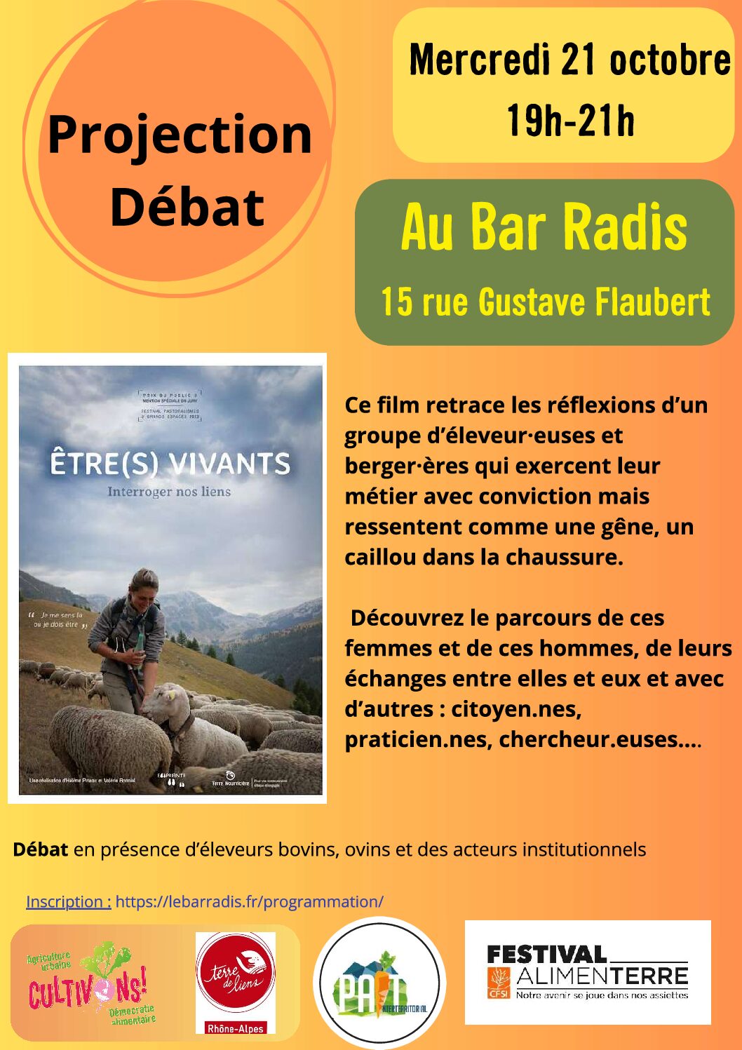 PAiT Grenoble | Projection débat autour de : « Etre(s) Vivants – Interroger nos Liens »