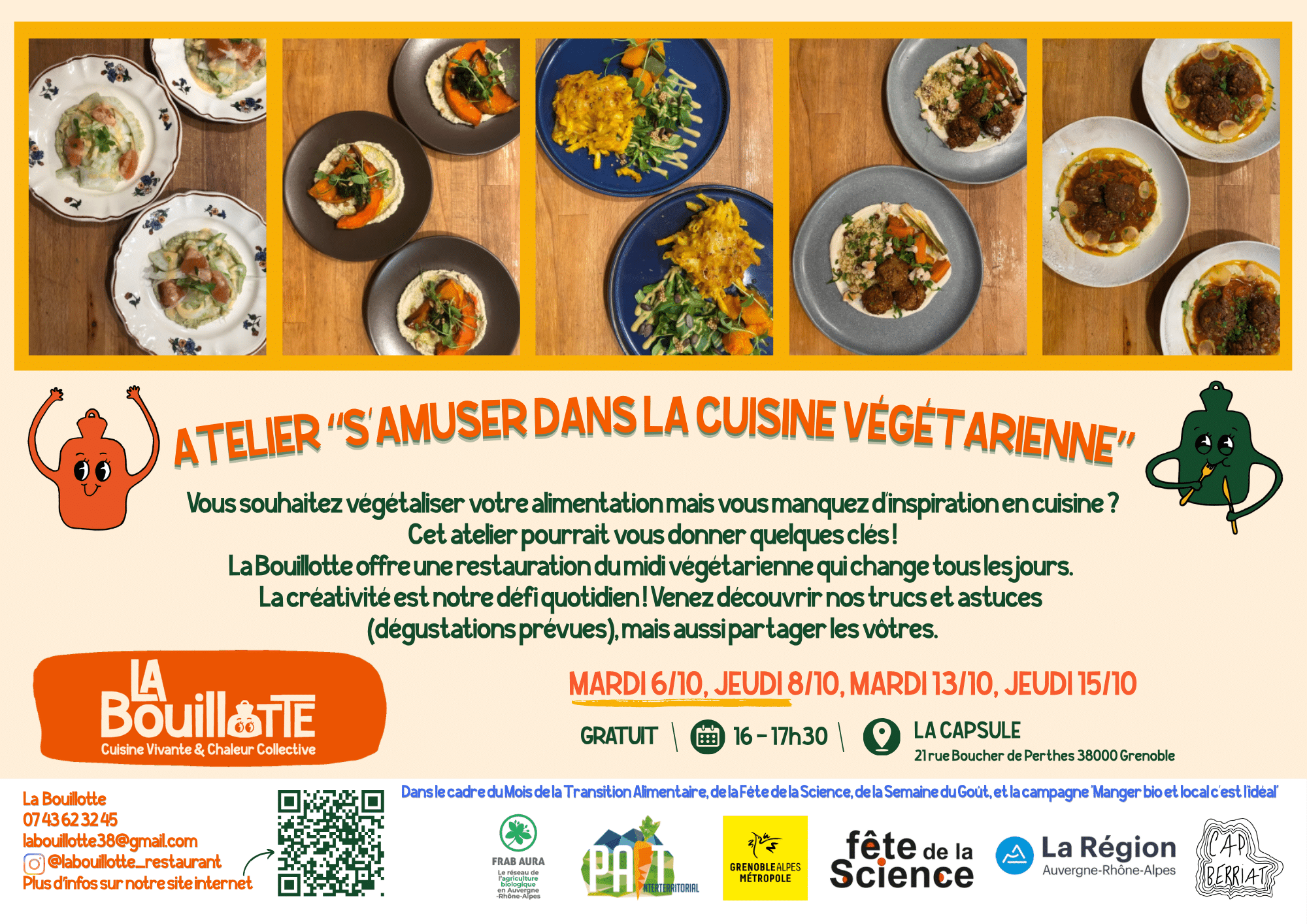 PAiT Grenoble | S’amuser dans la cuisine végétarienne